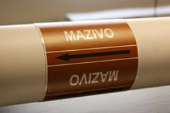 Traiva Páska na značenie potrubia Signus M25 - MAZIVO Samolepka 130 x 100 mm, délka 1,5 m, Kód: 25804