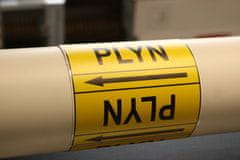 Traiva Páska na značenie potrubia Signus M25 - PLYN Samolepka 130 x 100 mm, délka 1,5 m, Kód: 25814