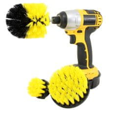 HOME & MARKER® Čistiace kefy na vŕtačku so stredne tvrdými štetinami (sada 3 ks) | DRILLBRUSH