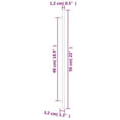 Vidaxl Rukoväte na skrinku 5 ks bronzové 480 mm nehrdzavejúca oceľ