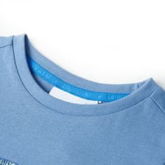 Vidaxl Detské tričko stredne modré 116
