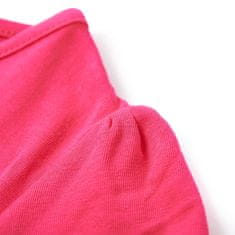 Vidaxl Detské tričko žiarivo ružové 128