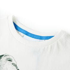 Vidaxl Detské tričko farba ľanu 128