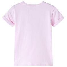 Vidaxl Detské tričko mäkké ružové 104