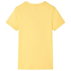 Vidaxl Detské tričko okrové 116