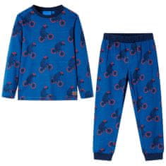 Vidaxl Detské pyžamo s dlhými rukávmi benzínové 92