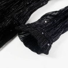 Vidaxl Detské šaty s dlhými rukávmi čierne 128