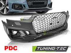 TUNING TEC Predný nárazník AUDI A4 B9 2015-2019 RS4 čierny lesklý PDC