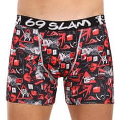 69 SLAM Pánske boxerky fit night life (MCYNLF-PO) - veľkosť M