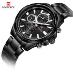 Smart Plus Pánske luxusné hodinky Naviforce 9089 s chronografom z ocele: Hodinky z japonského kremeňa, vodotesné, športová elegancia pre moderného gentlemana