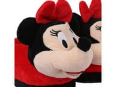 Disney DISNEY Minnie Mouse - Mäkké, teplé slipovacie papuče pre dievčatá s 3D motívom. 23-24 EU