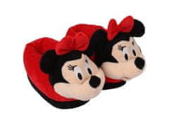 Disney DISNEY Minnie Mouse - Mäkké, teplé slipovacie papuče pre dievčatá s 3D motívom. 22-23 EU