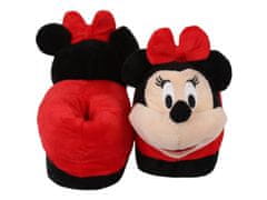 Disney DISNEY Minnie Mouse - Mäkké, teplé slipovacie papuče pre dievčatá s 3D motívom. 22-23 EU