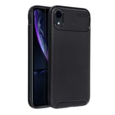 FORCELL Silikónové puzdro Carbon Premium pre Iphone XR čierne