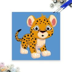GFT Maľovanie podľa čísel pre deti - leopard