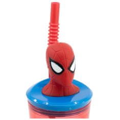 Stor Plastový 3D pohár s figúrkou Spiderman, 360ml, 74766