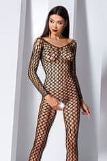 Passion Passion Bodystocking BS068 čierny sexy bodystocking s prestrihom