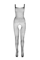 Passion Passion Bodystocking BS071 čierny sexy bodystocking s prestrihom