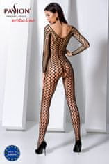 Passion Passion Bodystocking BS068 čierny sexy bodystocking s prestrihom