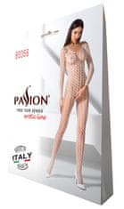 Passion Passion Bodystocking BS068 biely sexy bodystocking s prestrihom