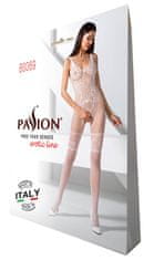 Passion Passion Bodystocking BS069 biely sexy bodystocking s prestrihom