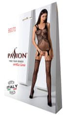 Passion Passion Bodystocking BS070 čierny sexy bodystocking s prestrihom