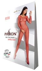 Passion Passion Bodystocking BS068 červený sexy bodystocking s prestrihom