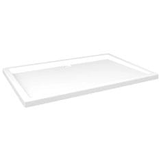 Vidaxl Obdĺžniková sprchová vanička z ABS biela 80x120 cm