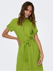 Jacqueline de Yong Dámske šaty JDYLION Regular Fit 15287297 Lima Bean Green (Veľkosť S)