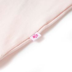 Vidaxl Detské tričko s volánovými rukávmi mäkké ružové 140