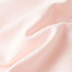 Vidaxl Detské tričko s volánovými rukávmi mäkké ružové 140