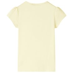 Vidaxl Detské tričko mäkké žlté 116