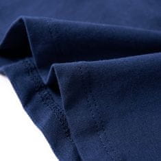 Vidaxl Detské tričko námornícke modré 116