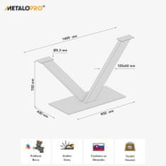 MetaloPro X-Dizajn kovová čierna stolová noha, centrálna stolová podnož, pre až 150 kg ťažké stolové dosky, jedálenský stôl stolík konferenčný stolík obývačkový stolík, priemyselná moderná obývačka