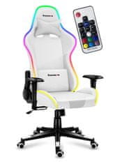 Huzaro Herná stolička Force 6.2 White RGB