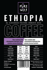 Ethiopia odrodová káva zrnková Pureway 200g