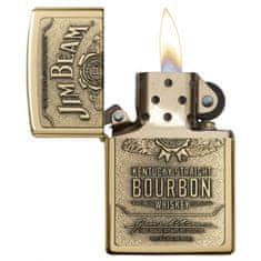 Zippo Benzínový zapaľovač Zippo 23156 Jim Beam Brass Emblem