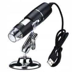 Sobex Digitálny mikroskop usb 8 led smd 1000x lupa zoom