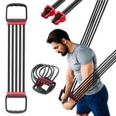Sobex Cvičebný expandér 5 odporových pásov pre fitness