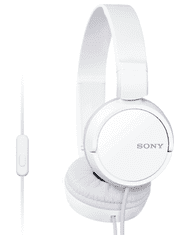 SONY slúchadlá MDR-ZX110AP handsfree, biele