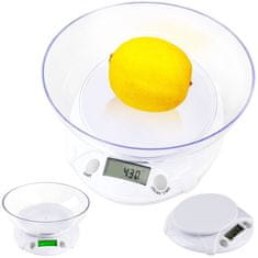 Verk 17022 Kuchynská váha s LCD displejom a miskou 0,1 g - 7 kg