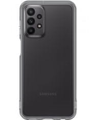 SAMSUNG EF-QA235TBE Mäkký priehľadný kryt pre Galaxy A23 5G Black