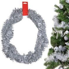 Sobex Vianočný stromček veniec strieborná reťaz 2m