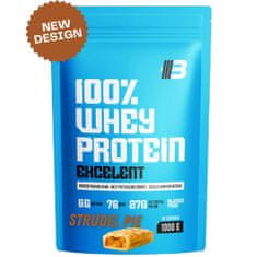 Excelent 100% Whey Proteín 1000g-štrúdľa (jablková so škoricou) od BODY NUTRITION