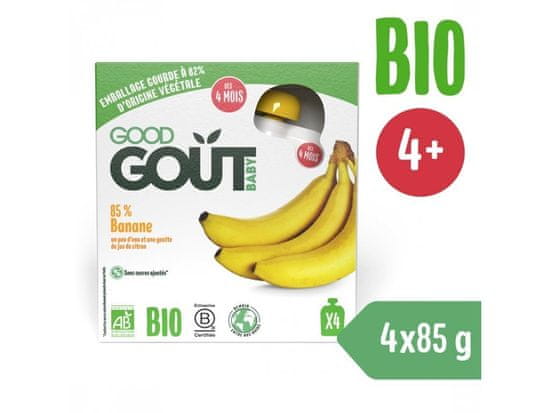 Good Gout 4x BIO Banán 85 g