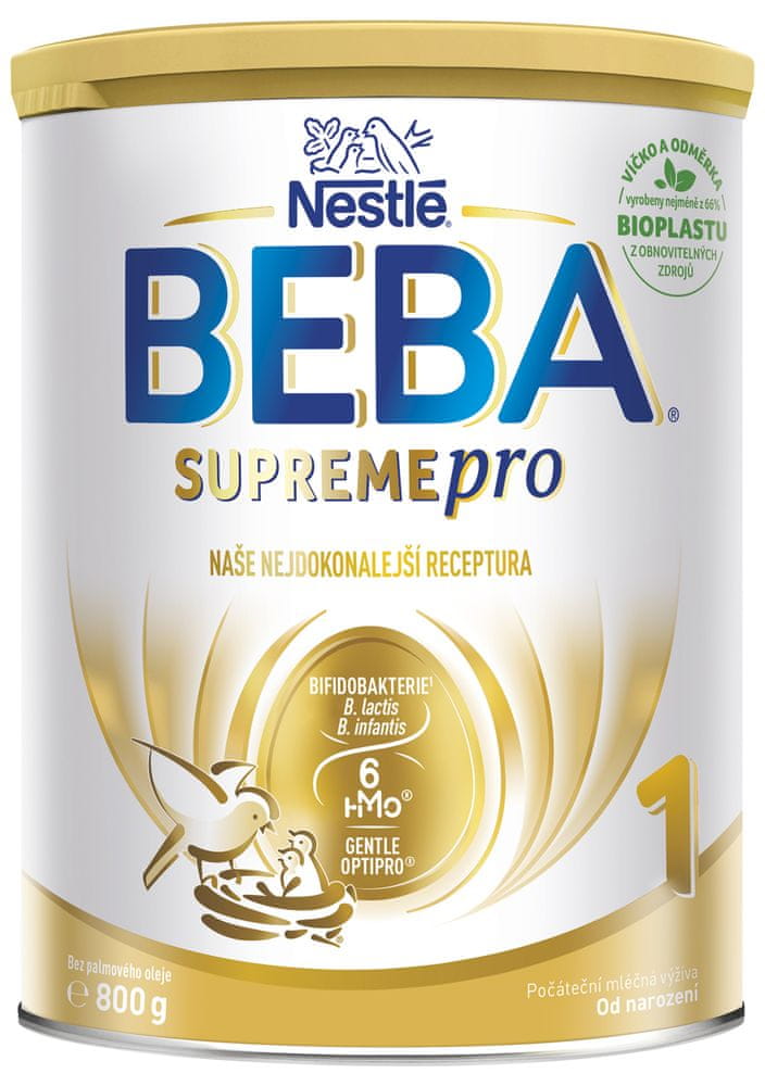 BEBA SUPREMEpro 1, 6 HMO, počiatočné dojčenské mlieko, 800 g