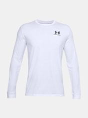 Under Armour Tričko UA SPORTSTYLE LEFT CHEST LS-WHT M