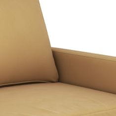 Petromila vidaXL 2-dielna sedacia súprava s vankúšmi hnedá zamat
