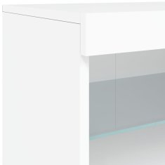 Petromila vidaXL Komoda s LED svetlami biela 181,5x37x67 cm