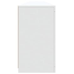 Petromila vidaXL Komoda s LED svetlami biela 283x37x67 cm